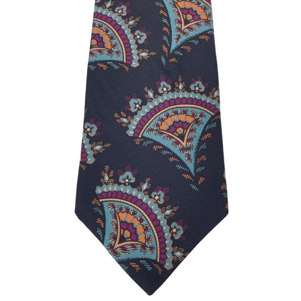 Ron Chereskin Multicolor Floral Print 100% Silk Mens Tie Necktie